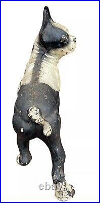 Vintage Hubley Cast Iron Boston Terrier Bull Dog Door Stop 10 1/4 X 9 1/2 Vintage Hubley Cast Iron Boston Terrier Bull Dog Door Stop 10 1/4 X 9 1/2