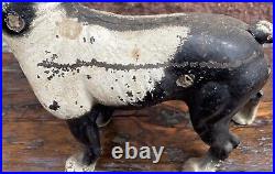Vintage Hubley Cast Iron Boston Terrier Bull Dog Door Stop 10 1/4 X 9 1/2 Vintage Hubley Cast Iron Boston Terrier Bull Dog Door Stop 10 1/4 X 9 1/2