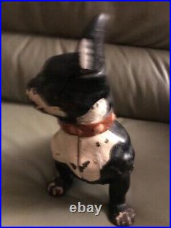 Vintage Hubley Cast Iron French Bulldog Doorstop approx 8