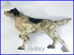 Vintage Hubley Cast Iron Hunting Dog Statue Doorstop