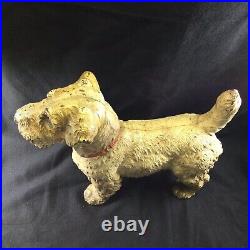 Vintage Hubley Cast Iron Sealyham Terrier Dog Doorstop