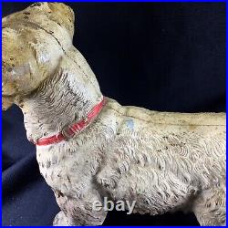 Vintage Hubley Cast Iron Sealyham Terrier Dog Doorstop