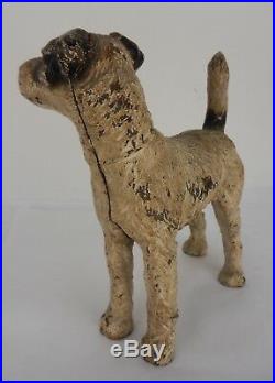 Vintage Hubley Cast Iron Terrier Dog