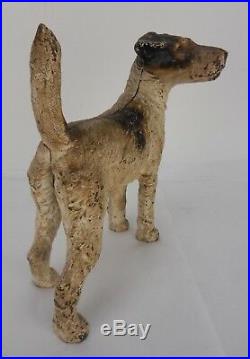 Vintage Hubley Cast Iron Terrier Dog