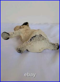 Vintage Hubley Cast Iron Wire Hair Fox Terrier Dog 5 Doorstop Bookend