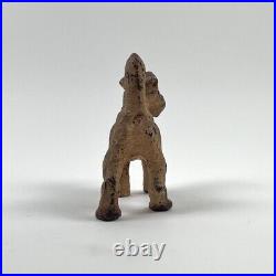 Vintage Hubley Cast Iron Wire Hair Fox Terrier Doorstop