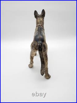 Vintage Hubley German Shepherd Door Stop Cast Iron 1930s Great Condition
