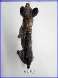 Vintage Hubley German Shepherd Door Stop Cast Iron 1930s Great Condition