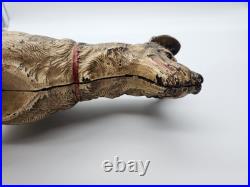 Vintage Hubley German Shepherd Door Stop Cast Iron 1930s Great Condition