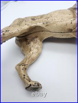 Vintage Hubley German Shepherd Door Stop Cast Iron 1930s Great Condition