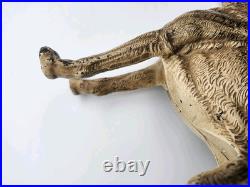 Vintage Hubley German Shepherd Door Stop Cast Iron 1930s Great Condition