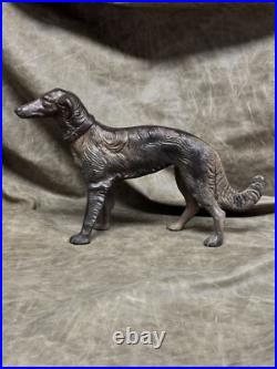 Vintage Hubley Pennsylvania Large Russian Wolfhound (borzoi) Doorstop/ornament