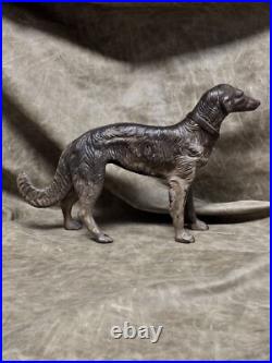 Vintage Hubley Pennsylvania Large Russian Wolfhound (borzoi) Doorstop/ornament
