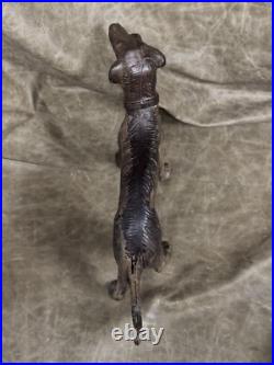 Vintage Hubley Pennsylvania Large Russian Wolfhound (borzoi) Doorstop/ornament