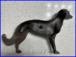 Vintage Hubley Pennsylvania Large Russian Wolfhound (borzoi) Doorstop/ornament