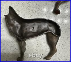 Vintage Hubley Pennsylvania Large Russian Wolfhound (borzoi) Doorstop/ornament