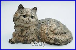 Vintage Hubley Persian Cat Cast Iron Doorstop
