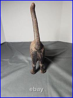 Vintage Hubley Style Hunchback Black Cat Cast Iron Mold Door Stop Kitty Decor