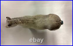Vintage Hulbey Cast Iron Gray Percheron Horse Door Stop with Orig Paint