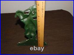 Vintage John Wright 9 3/4 High Old Man Golf Golfer Cast Iron Door Stop