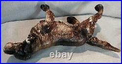 Vintage Large Cast Iron Dog Door Stop 15 x 8