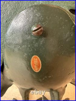 Vintage Large Cast Iron Peacock Doorstop Painted Green and Gold 14.5 Inches Vintage Large Cast Iron Peacock Doorstop Painted Green and Gold 14.5 Inches