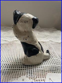 Vintage MCF Midwest Of Cannon Falls Cast Iron Puppy Dog Door Stop RARE USA Dogs