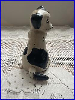 Vintage MCF Midwest Of Cannon Falls Cast Iron Puppy Dog Door Stop RARE USA Dogs