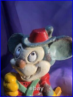 Vintage Micky Mouse Cast Iron Door stop