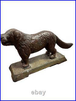 Vintage Original 1920's Cast Iron Dog NutCracker Doorstop Mastiff St Bernard 7lb