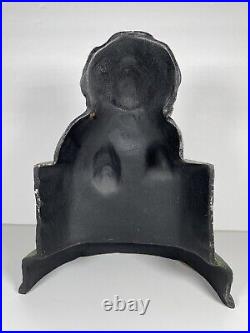Vintage Painted Cast Iron Beagle Puppy on Gate Doorstop