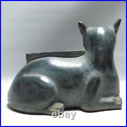Vintage Resting Cat Boot Scraper Cast Iron Door Stop Vintage Resting Cat Boot Scraper Cast Iron Door Stop