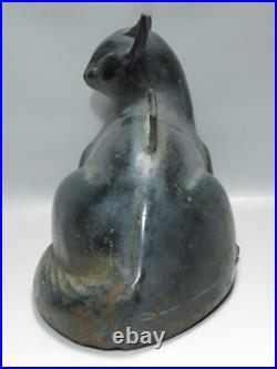 Vintage Resting Cat Boot Scraper Cast Iron Door Stop Vintage Resting Cat Boot Scraper Cast Iron Door Stop