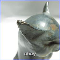 Vintage Resting Cat Boot Scraper Cast Iron Door Stop Vintage Resting Cat Boot Scraper Cast Iron Door Stop