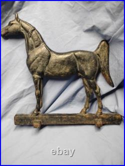 Vintage Rife-Loth Corp cast iron horse door stop. 1938 Waynesboro, VA