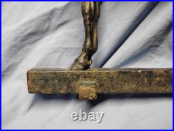 Vintage Rife-Loth Corp cast iron horse door stop. 1938 Waynesboro, VA