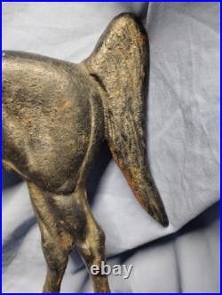 Vintage Rife-Loth Corp cast iron horse door stop. 1938 Waynesboro, VA