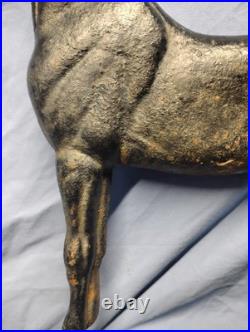 Vintage Rife-Loth Corp cast iron horse door stop. 1938 Waynesboro, VA