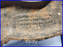 Vintage Rife-Loth Corp cast iron horse door stop. 1938 Waynesboro, VA