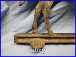 Vintage Rife-Loth Corp cast iron horse door stop. 1938 Waynesboro, VA