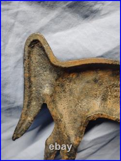 Vintage Rife-Loth Corp cast iron horse door stop. 1938 Waynesboro, VA