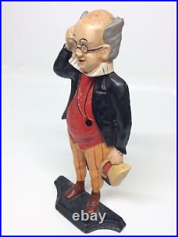 Vintage Samuel Pickwick Doorstop Cast Iron Charles Dickens Mr. Pickwick CN 1920s