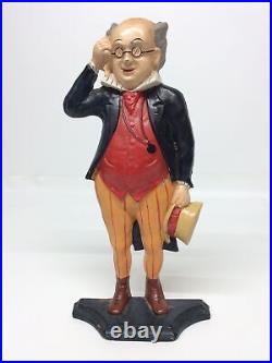 Vintage Samuel Pickwick Doorstop Cast Iron Charles Dickens Mr. Pickwick CN 1920s