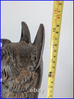 Vintage Scotty Scottish Terrier Cast Iron Dog Doorstop 15 Tall. Very Heavy Vintage Scotty Scottish Terrier Cast Iron Dog Doorstop 15 Tall. Very Heavy