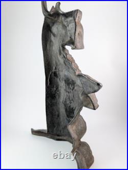 Vintage Scotty Scottish Terrier Cast Iron Dog Doorstop 15 Tall. Very Heavy Vintage Scotty Scottish Terrier Cast Iron Dog Doorstop 15 Tall. Very Heavy
