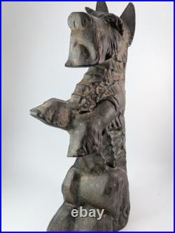 Vintage Scotty Scottish Terrier Cast Iron Dog Doorstop 15 Tall. Very Heavy Vintage Scotty Scottish Terrier Cast Iron Dog Doorstop 15 Tall. Very Heavy