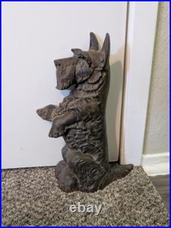 Vintage Scotty Scottish Terrier Cast Iron Dog Doorstop 15 Tall. Very Heavy Vintage Scotty Scottish Terrier Cast Iron Dog Doorstop 15 Tall. Very Heavy