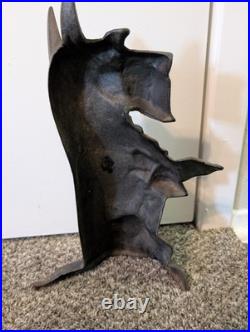 Vintage Scotty Scottish Terrier Cast Iron Dog Doorstop 15 Tall. Very Heavy Vintage Scotty Scottish Terrier Cast Iron Dog Doorstop 15 Tall. Very Heavy