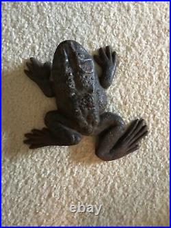 Vintage Virginia METALCRAFTERS cast iron Frog Doorstop DOOR STOPPER 8W