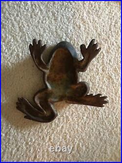 Vintage Virginia METALCRAFTERS cast iron Frog Doorstop DOOR STOPPER 8W